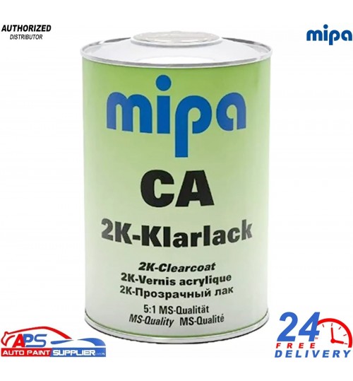 MIPA DTM Gloss Clearcoat 1L - Durable Metal Protection